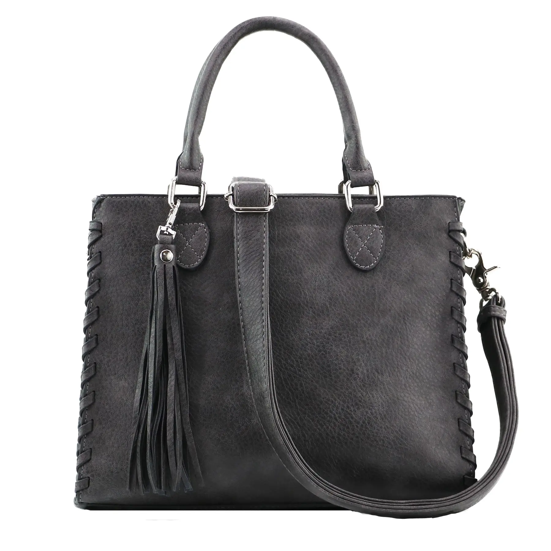 Concealed Carry Crossbody Ann Satchel by Lady Conceal - Ambidextrous Locking Storage and Universal Carry Pouch