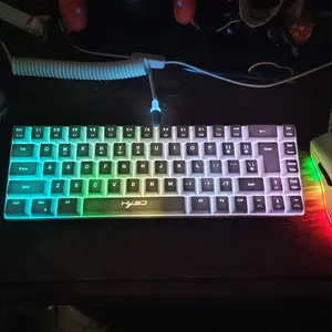 MAMBASNAKE C01 Ultra RGB Coiled Keyboard Cable, Pro Custom USB-C Aviator Cable for Gaming Keyboards, Stable Dual-sleeved Design, 2m Type-C to USB-A Hyper-speed