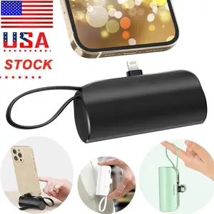 5000mAh Mini Power Bank Portable Fast Charger External Battery For iPhone Type-C