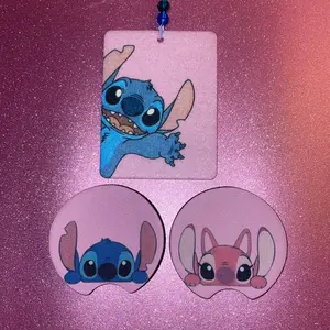 Car Coaster & Car Freshener Set