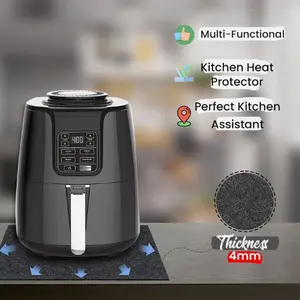 2× Heat Resistant Mat for Air Fryer Countertop Protector Kitchen Felt Slide Mat