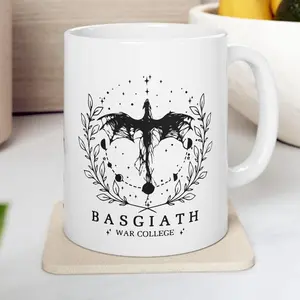 [Sale Up To 50% - Free Ship] [SALE UP TO 50%] Fourth Wing Mug Bookish gifts Dragon Basgiath War college mugBooklover gifts