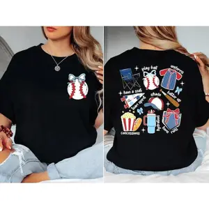 Pure Cotton Baseball Shirt for Enthusiasts and Supporters Featuring Play Ball Design Perfect for Team Spirit and Sports Moms