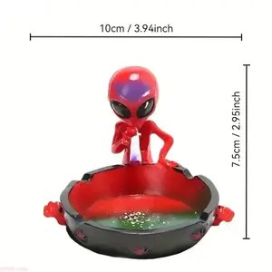 Creative Fantasy Alien Resin Figurine Desktop Ornament - Waterproof, Sturdy Art Sculpture, Household Desktop & Room Decor, Holiday Decoration for Christmas, Halloween Events