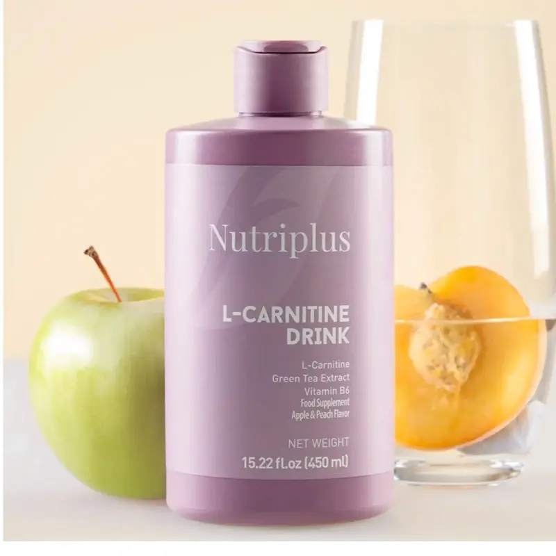 l carnitine farmasi Farmasi Nutriplus Liquid L-Carnitine Plus - Apple & Peach Flavor with Green  Tea & Vitamin B6 - 15.22 fl oz Bottle Healthcare Dietary Supplement