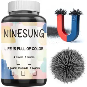 Iron Powder, 1 Pound Iron Filings, Iron Powder Filings Magnetic Power for Magnet Education and School Experiments Learning, Iron Oxide Powder Shavings for Science
