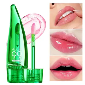 2pcs Aloe Vera Lip Gloss, Temperature-Sensitive Color-Changing Lip Oil, Moisturizing and Hydrating, Long-Lasting Shine, Perfect for Daily Use