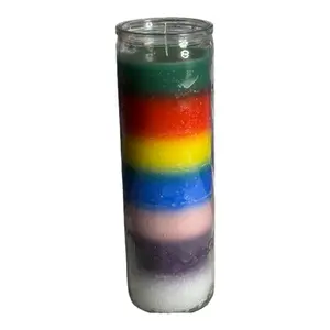 7 Day Plain Candle 7 Color Spiritual Working for Positive Energy Healing & Transformation