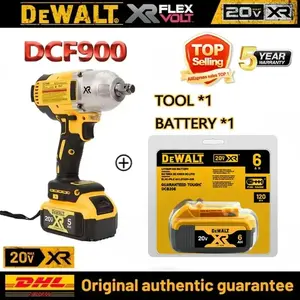 DEWALT DCF900 Impact Wrench 1/2" Inch High Torque With Hog Ring Anvil 20V Brushless Cordless Wrench Dewalt Power Tools