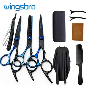 Hair Styling Tools, 6.7 inches Hair Cutting Scissors with Accessories for Home Use & Salon, Flat and Thinning Shears