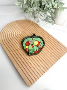 Poison Apple Tray Trinket Desk Organizer For Crafts & Office Space Organize Small Parts Paper Clips Beads Rhinestones Charms & Jewelry Pieces