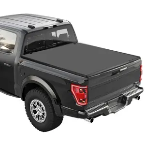 GARVEE 6'5" Soft Tri-fold Truck Bed Tonneau Cover, Compatible with 2015-2024 Ford F150 Styleside 6.5ft Bed, Durable and Easy-to-Use Protection for Your Truck Bed