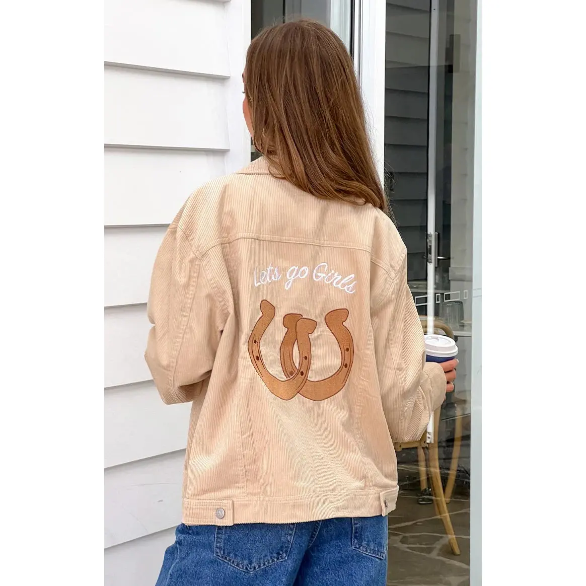 Hugo Cream Cord Western Jacket