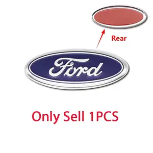 1PCS Car Steering Wheel Center Emblem Cover Sticker Decoration Accessories For Ford Focus 2 3 4 MK2 MK3 MK4 ST F150 Mondeo Fiesta Fusion Ranger Mustang Shelby Kuga Edge Explorer Ecosport Transit Escape