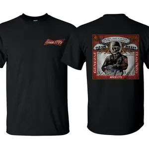 Genuine Traditions We Stand The Watch Since 1775 Side Action Tee, Patriotic Military Graphic Tee, Perfect Gift for Veterans and Soldiers, Unisex Cotton Short Sleeve Shirt for Daily Wear, Outdoor Activities & Casual Street Style