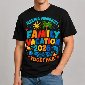 2026 Family Trip Matching Outfits Summer Vacation Memory Graphic Shirt