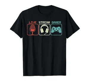 Live Stream Gamer Livestreaming Video Game Online Streaming T-Shirt
