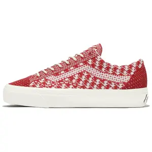 Vans LX Old Skool 36 EK Comfortable Low-Top Canvas Sneakers for Men and Women in Red and White Trending Shoes, House White Official Shoes to Get / Maison Mihara