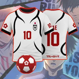 U20 Football Jersey, Blue Lock Soccer T Shirts, Sae Itoshi Jersey, Anime Gifts