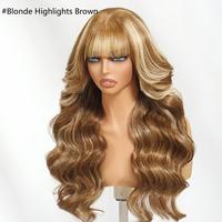 13x4-Blonde Highlights Brown