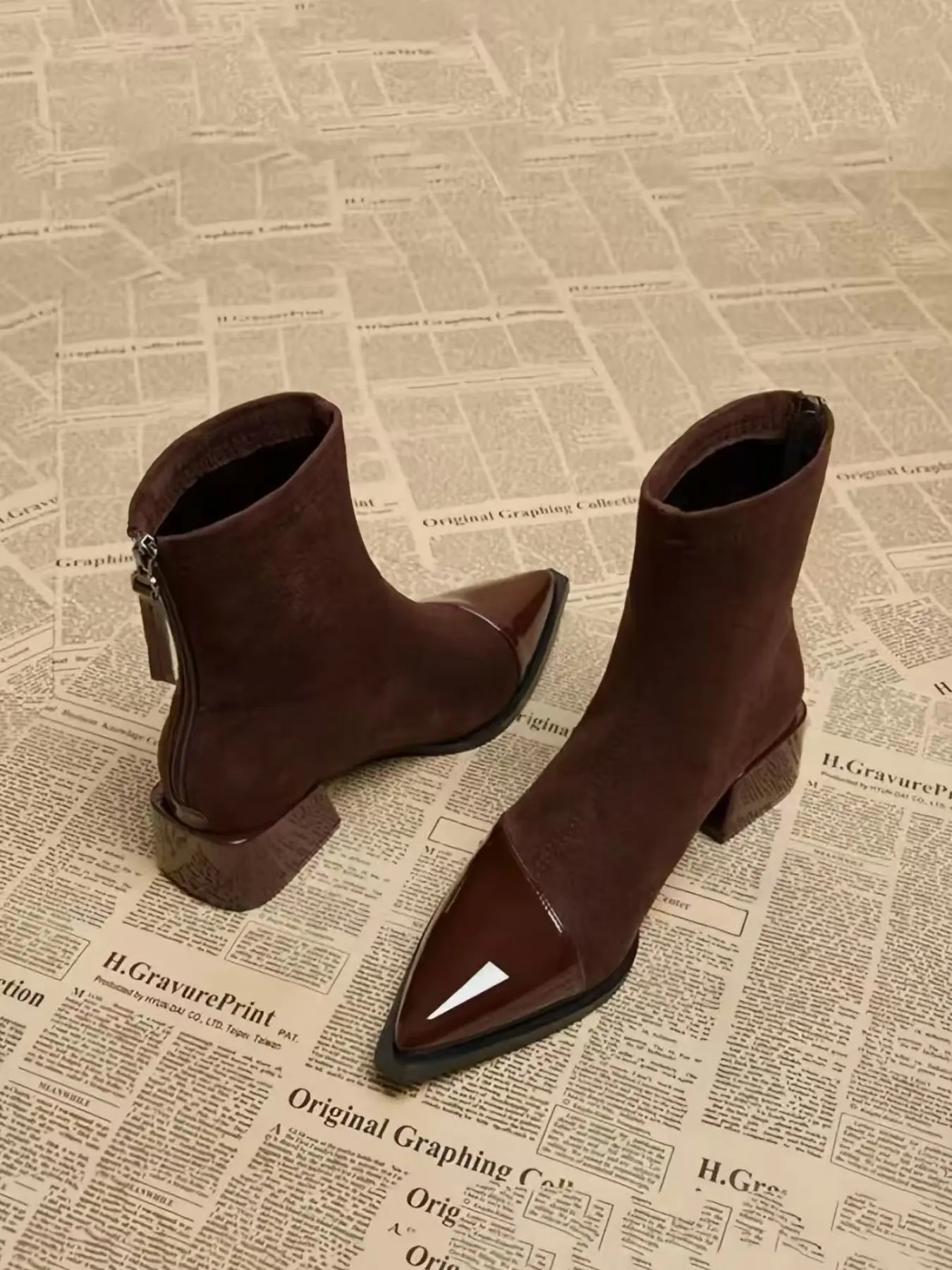 Women's Fashion Boots, Fall Winter Chelsea Boots, Casual Short Boots, Pointed Toe, Comfortable Daily Wear, Stylish Leisure Shoes, Fashionable Boots