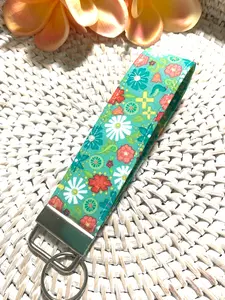 Key Fob - Gingham Cottage - Handmade