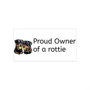 Proud Rottweiler Owner Bumper Sticker