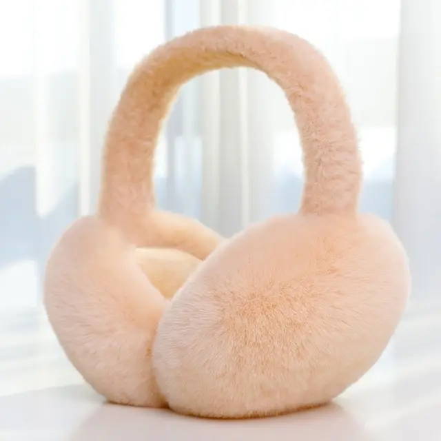Faux Fur Ear Warmers - Plush Unisex Ear Covers One Size Solid Color Comfortable for Casual Wear Versatile Winter Earmuffs Classic Fit Ideal for Jeans Shorts or Skirts Pink with Bow Design