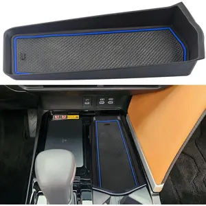 Center Console Organizer for Toyota Camry Accessories 2025 2026, Front Center Console Tray Storage Box, Interior Storage Accessories, Gear Shifter Right Side Console Organizer Inserts (Blue)