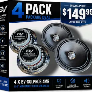 Blurred Vision Audio BV-SQLPRO8.4MR – 4 PACK BUNDLE DEAL