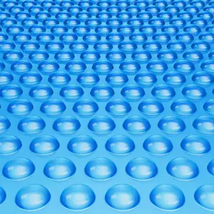 summervibes 12 mil Blue Rectangular Solar Pool Cover, 24x12 ft Solar Blanket for Inground and Above Ground Rectangular Pools, Rectangular Pool