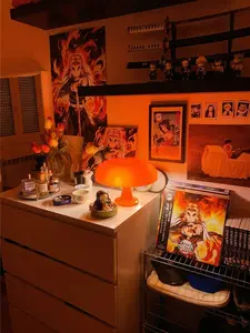 Cozy Glow Mushroom Lamp – Aesthetic Room Light 3d lamps