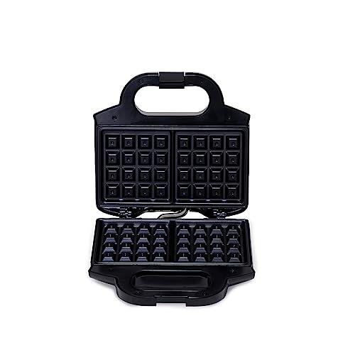 Amazon Basics 2-Slice Waffle Maker with Non-Stick Coating, Easy to Clean, 700W, Black