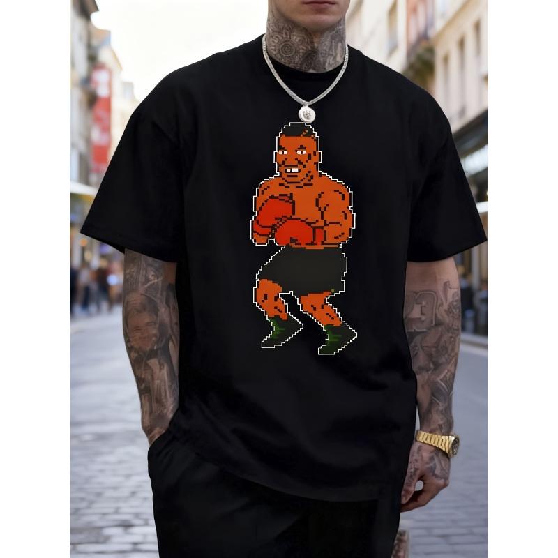 Unisex Mike Tyson 8-Bit Pixel Boxing Graphic Sport T-Shirt Retro Game Oversized Cotton Streetwear Tee for Men & Women Unisex Mike Tyson 8-Bit Pixel Boxing Graphic Sport T-Shirt Retro Game Oversized Cotton Streetwear Tee for Men & Women