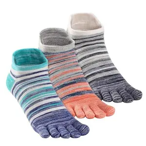 Toe Socks for Women Ankle Running Socks Cotton Five Finger Socks Small with Arch Support ( 3Pairs: White Pink Grey ) casual sock triblock socks color work socks