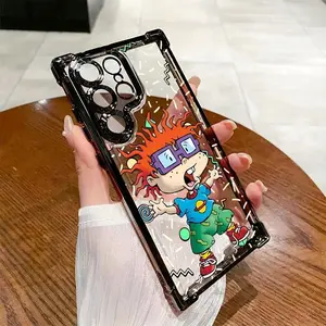 Cartoon Little Boy R-Rugrats Phone Case Compatible with Samsung Galaxy S25 S24 S23 S22 S21 FE Ultra Plus 4G 5G Shockproof Transparent Soft Back Cover.