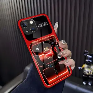 Luxury Neon Glow Neon-Contoured MagSafe Case Edition Premium Tempered Glass Lens Protection for [iPhone 14 Plus] 952