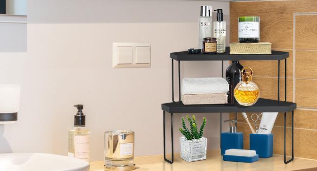 Ameuphercy Kitchen Countertop Organizer Corner Shelf, Wood Stackable Corner Tray Riser, Display Riser for Counter, Cabinet Corner Shelves Spice Rack Organizer Ameuphercy Kitchen Countertop Organizer Corner Shelf, Wood Stackable Corner Tray Riser, Display Riser for Counter, Cabinet Corner Shelves Spice Rack Organizer