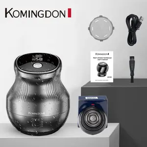 Painless electric hair clipper, integrated large head design, waterproof for wet/dry use—dual-use for men’s haircuts and beard grooming; ideal for home personal care and a refined gift.