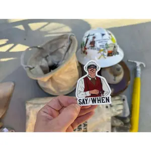 Say When Doc Holliday | Lineman Hardhat Sticker | Blue Collar Sticker , Construction decal, Welder, Pipefitter, Hard Hat, Safety Decal, Laptop Water Bottle Decal Sticker