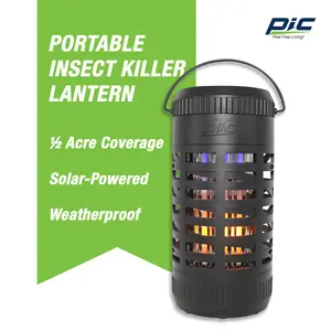 PIC Insect Killer Lantern Bug Zapper with LED Flame Effect