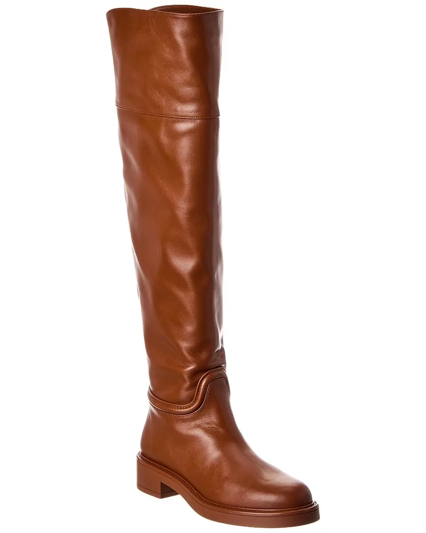 Stuart Weitzman Celia Leather Over-The-Knee Riding Boot