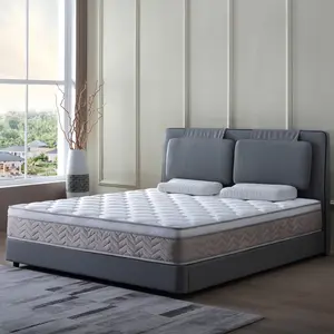 12-in Queen Size Supportive Hybrid Mattress in a Box (60x80 in) - Individual Pocket Coils, Medium Firm Flex-Gel Memory Foam, Self-Cooling, Breathable Fabric, Ergonomic Posture Pressure Relief, Additive-Free, Feel Good Firm Flexible Mattress, Queen Size Ma