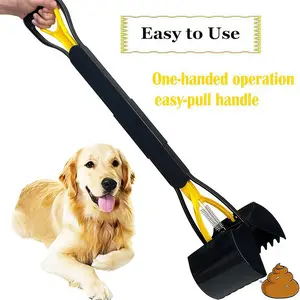 Long Handle Pet Waste Scoop, Portable Poop Pick Up Tool for Dogs Cats, Foldable Design, 1-39 Pcs Pet Cleaning Tool Set