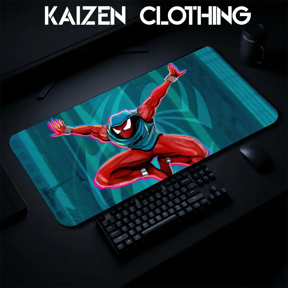 Scarlet Spider DC, Super hero Gaming Mouse Pad Personal, Custome, Movie Desk Mat Extended Keyboard Pad Waterproof Non Slip Rubber Base Large Mousepad for PC Gamer Setup Desk Accessories 40x21 Inch,Office Gifts, Decor desktop