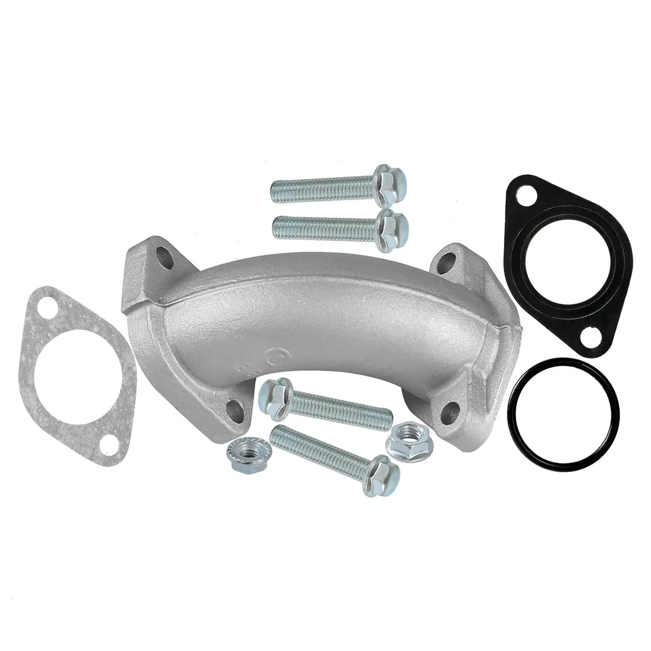 Motorcycle 26mm Intake Manifold with Inlet Pipe Gasket Kit for 110cc 125cc 140cc Lifan YX Pit Dirt Bike Scooter Pocket Trail Bike Go Kart ATV UTV Drift Trike Quad Dune Buggy Moped 4 Wheeler Tricycle