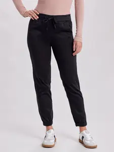 Caylee Relaxed Jogger Pant – Women’s Stretch Sateen Joggers, Elastic Waist Drawstring Lounge Pants