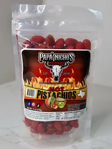 HOT PISTACHIOS WITH SHELL 6oz Snack Chips Snack Packs