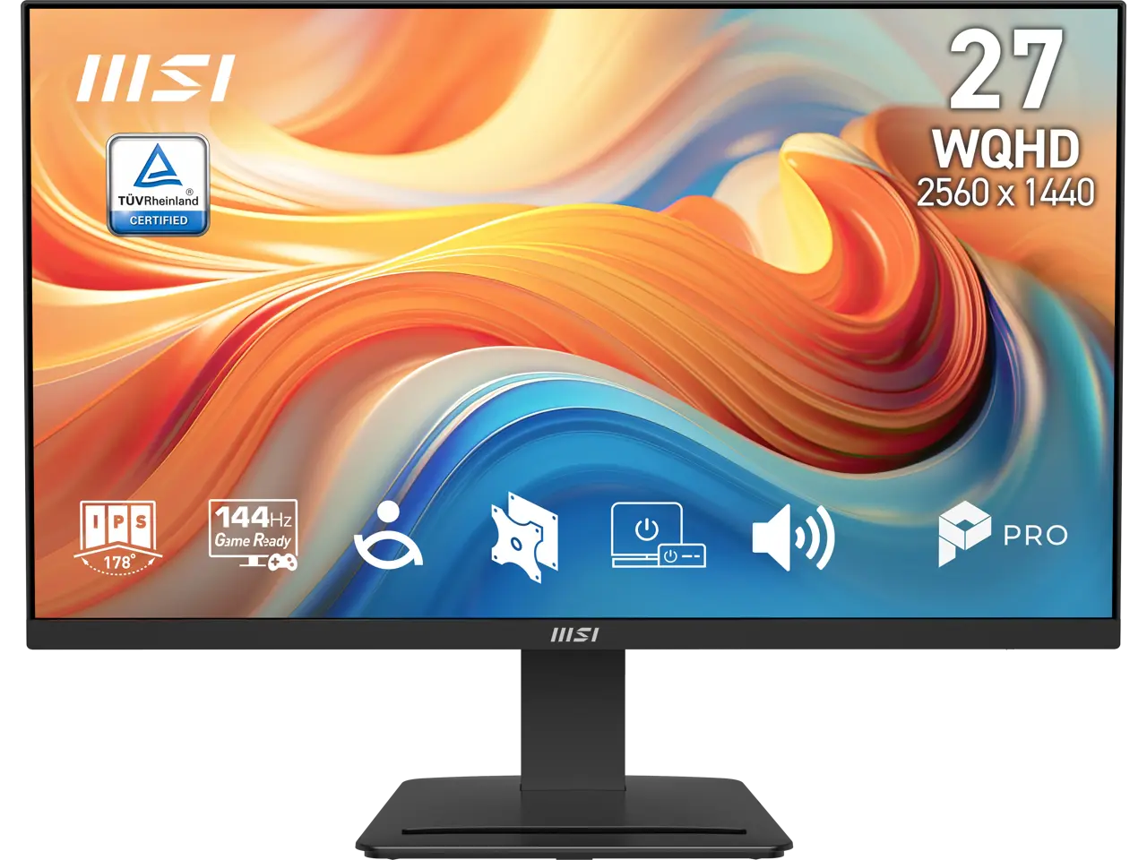 MSI 27 inch QHD 2K 1440P 144Hz IPS 1ms Computer Monitor with Built-in Speakers for both Work & Gaming PRO MP273Q E14 MSI 27 inch QHD 2K 1440P 144Hz IPS 1ms Computer Monitor with Built-in Speakers for both Work & Gaming PRO MP273Q E14