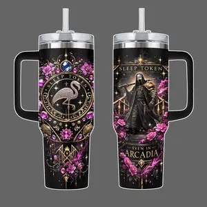 Even In Arcadia ,Sleep Sleep Token Music Tumbler 40 oz 20 oz Tumbler With Handle